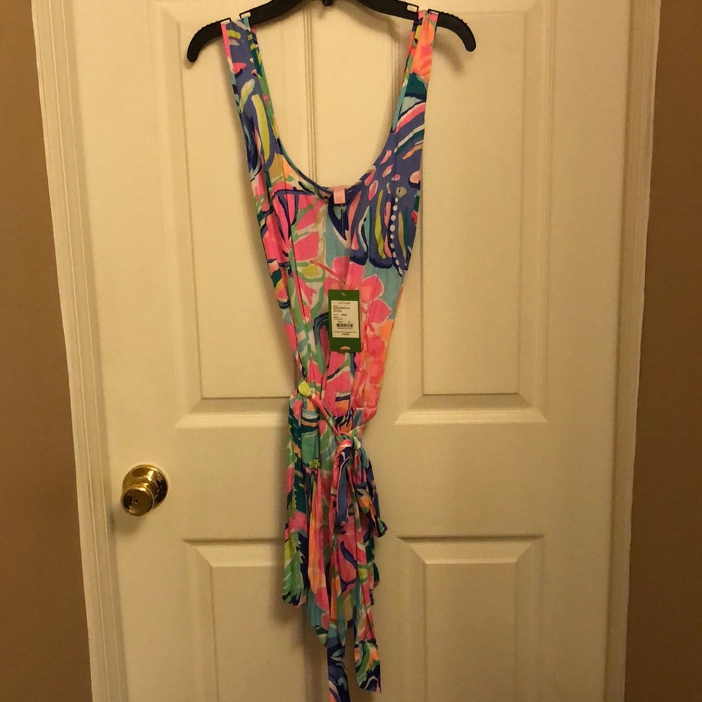 Multi Exotic Garden Lily Romper